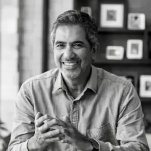a man smiling at camera